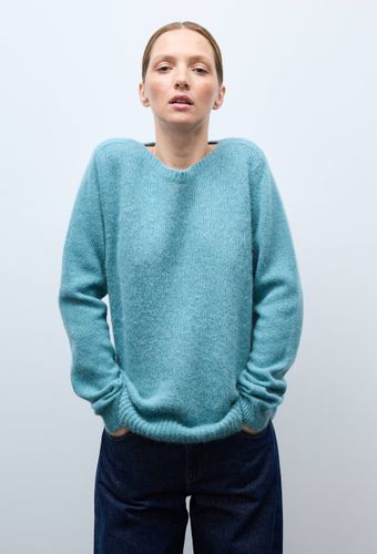Pull col bateau uni contenant de l'alpaga - MONOPRIX PREMIUM - Modalova