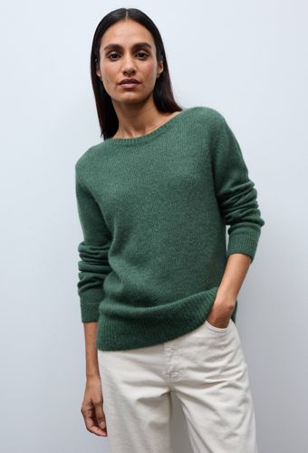 Pull col bateau uni contenant de l'alpaga - MONOPRIX PREMIUM - Modalova