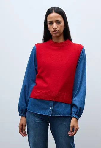 Pull sans manches en laine - MONOPRIX PREMIUM - Modalova