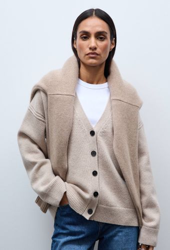 Cardigan boutonné manches longues en laine - MONOPRIX PREMIUM - Modalova