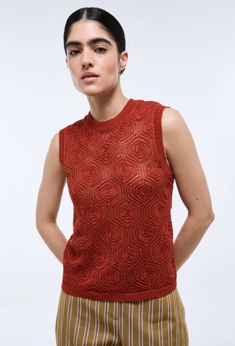 Top en crochet sans manches - MONOPRIX - Modalova
