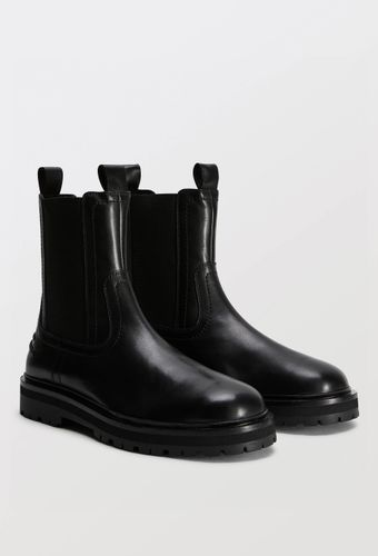 Bottines semelles crantées en cuir - MONOPRIX PREMIUM - Modalova
