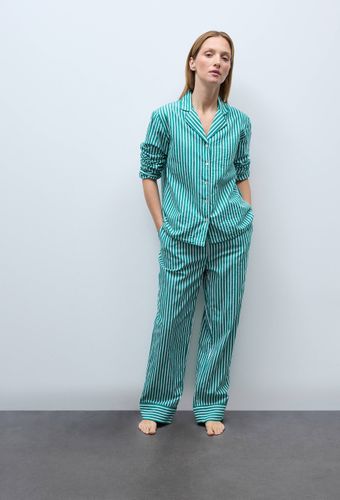 Pantalon rayé en coton bio GOTS - MONOPRIX - Modalova