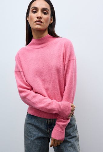 Pull uni court col montant en 100% cachemire - MONOPRIX PREMIUM - Modalova