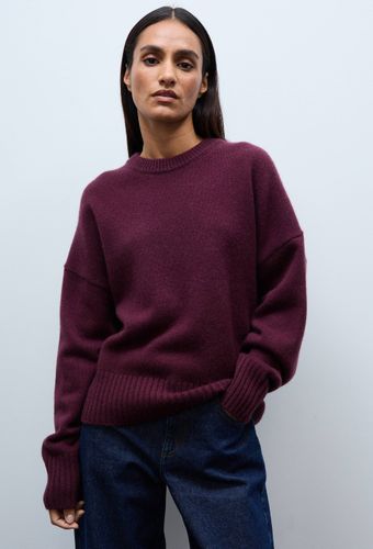 Pull uni col rond ample en 100% cachemire - MONOPRIX PREMIUM - Modalova