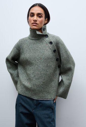 Pull mouliné à boutons - MONOPRIX - Modalova