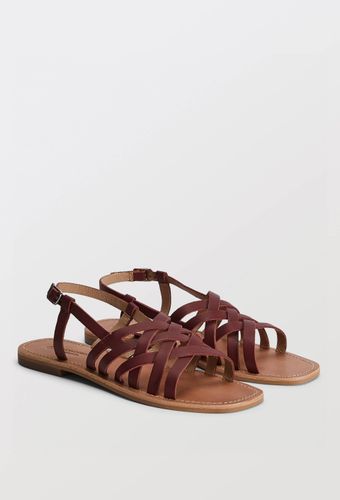Sandales multi brides en cuir - MONOPRIX PREMIUM - Modalova