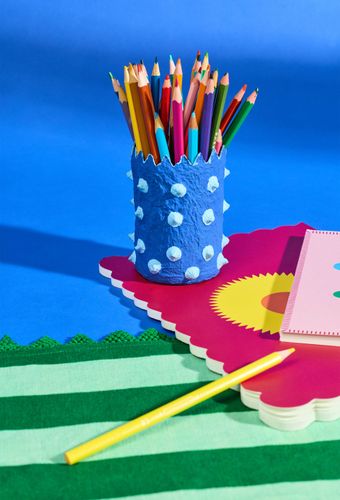 Pot à crayons en papier mâché - MESTIZ x MONOPRIX - MONOPRIX CREATEURS - Modalova