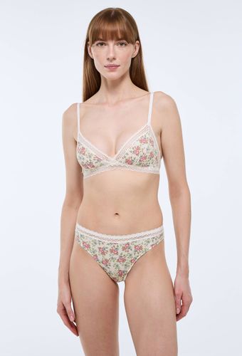 Culotte FLORE en microfibre imprimée - MONOPRIX - Modalova