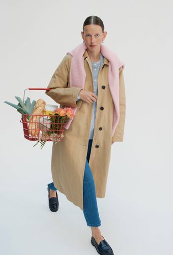 Trench long en coton avec doublure matelassée amovible - MONOPRIX - Modalova
