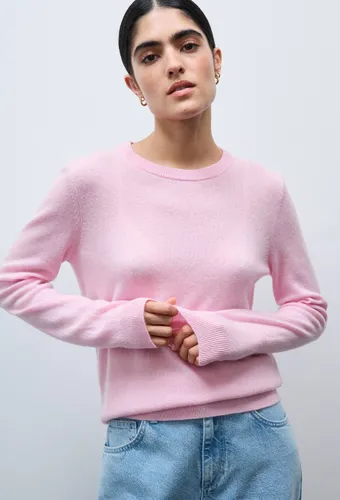 Pull uni col rond en 100% cachemire - MONOPRIX PREMIUM - Modalova