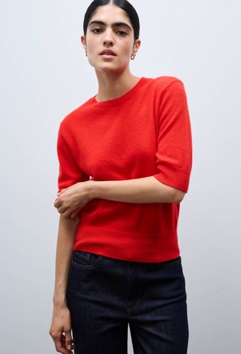 Pull uni manches courtes en 100% cachemire - MONOPRIX PREMIUM - Modalova