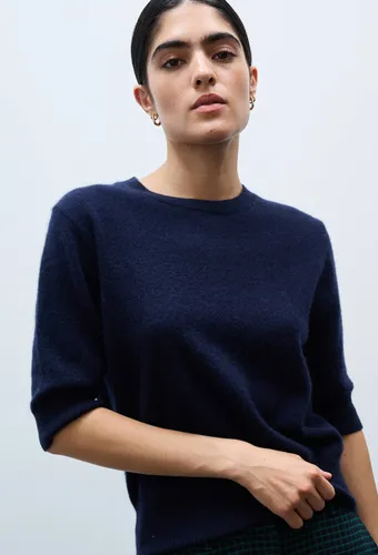 Pull uni manches courtes en 100% cachemire - MONOPRIX PREMIUM - Modalova