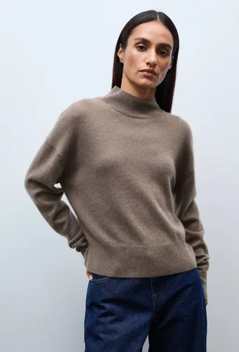 Pull uni court col montant en 100% cachemire - MONOPRIX PREMIUM - Modalova