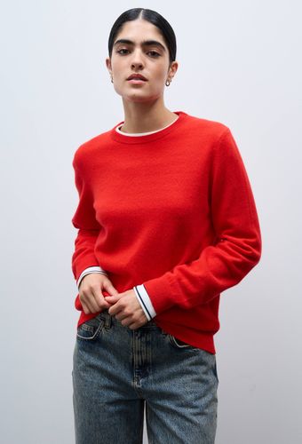 Pull uni col rond en 100% cachemire - MONOPRIX PREMIUM - Modalova