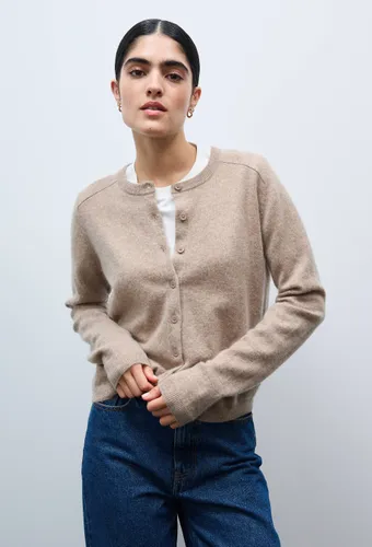 Cardigan uni col rond en 100% cachemire - MONOPRIX PREMIUM - Modalova