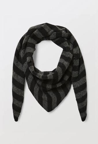 Echarpe triangle à rayures en laine - MONOPRIX PREMIUM - Modalova