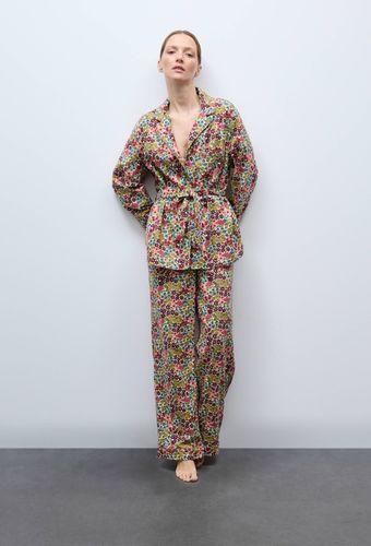 Pyjama long imprimé en coton gratté bio GOTS - MONOPRIX - Modalova
