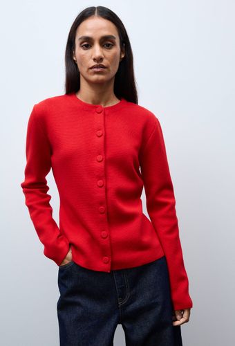Veste maille unie en laine et coton - MONOPRIX - Modalova