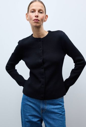 Veste maille unie en laine et coton - MONOPRIX - Modalova