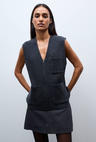 Veste zippée maille avec poches contenant de la laine - MONOPRIX - Modalova