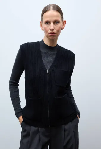 Veste zippée maille avec poches contenant de la laine - MONOPRIX - Modalova