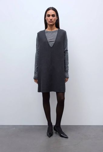 Robe col V courte en maille - MONOPRIX - Modalova