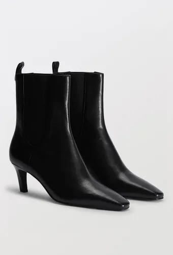 Bottines à talon en cuir - MONOPRIX PREMIUM - Modalova
