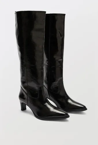 Bottes hautes en cuir à talon - MONOPRIX PREMIUM - Modalova