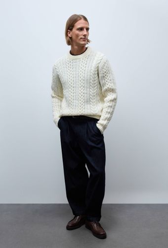 Pull torsade en laine - MONOPRIX - Modalova
