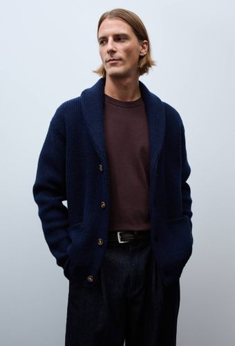 Gilet col châle en laine - MONOPRIX - Modalova