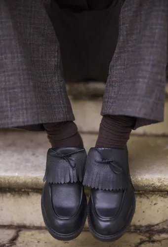Derbies à franges en cuir - MONOPRIX PREMIUM - Modalova