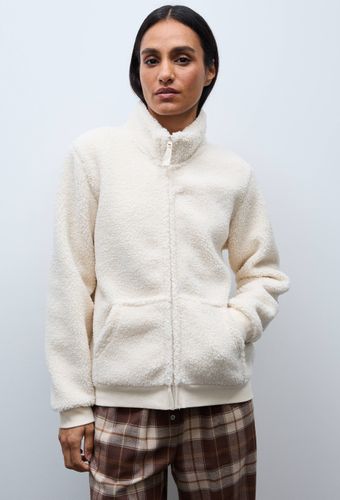 Veste zippée col montant en sherpa - MONOPRIX - Modalova