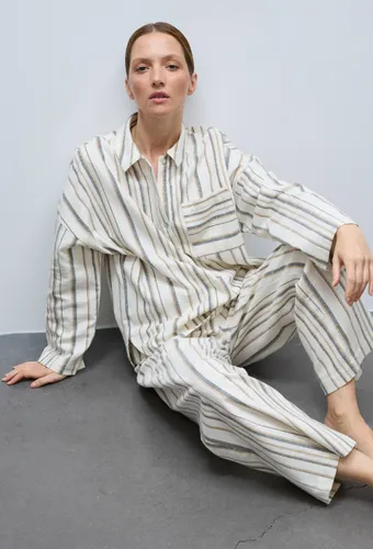 Pyjama rayé en coton gratté - MONOPRIX - Modalova
