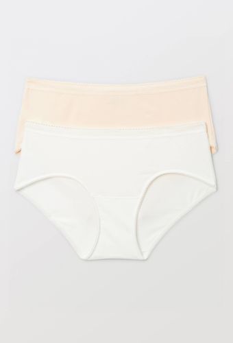 Lot de 2 culottes midi en coton - MONOPRIX - Modalova