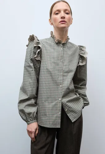 Chemise manches longues à carreaux en coton BIO GOTS - MONOPRIX - Modalova