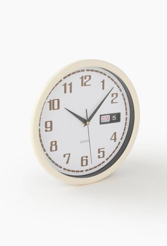 Horloge bord épais, 30x5cm, en plastique - MONOPRIX - Modalova