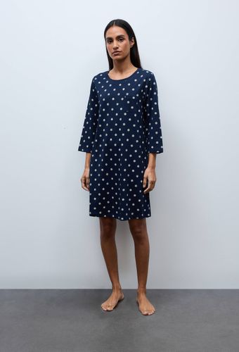 Chemise de nuit manches longues à imprimé en coton BIO GOTS - MONOPRIX - Modalova