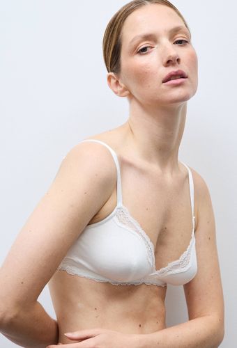 Soutien-gorge triangle MALAURY en modal et dentelle - MONOPRIX - Modalova
