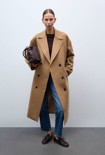 Manteau uni double boutonnage contenant de la laine - MONOPRIX PREMIUM - Modalova