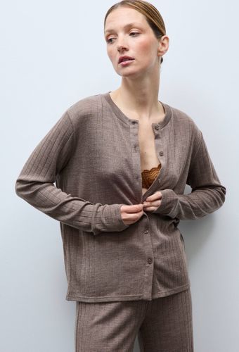 Cardigan uni en laine et soie - MONOPRIX - Modalova