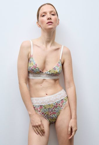 Culotte AMAR en coton imprimé avec dentelle - MONOPRIX - Modalova