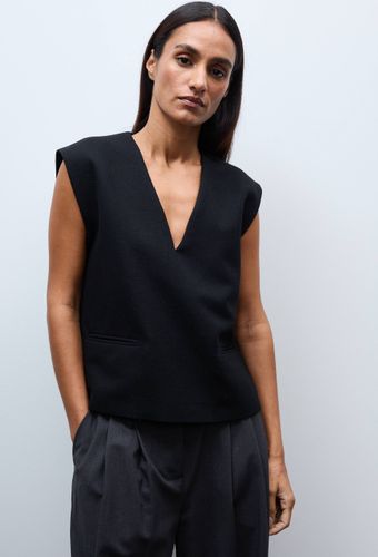 Top sans manches uni contenant de la laine - MONOPRIX - Modalova
