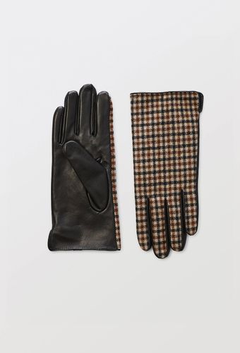 Gants à carreaux en cuir - MONOPRIX PREMIUM - Modalova