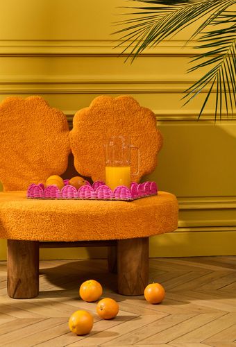 Plateau bicolore, 30x42cm, en rotin - MESTIZ x MONOPRIX - MONOPRIX CREATEURS - Modalova