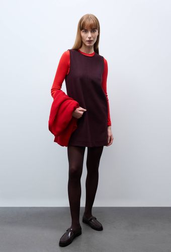 Robe courte unie contenant de la laine - MONOPRIX - Modalova