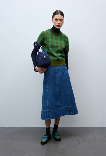 Jupe midi en denim - MONOPRIX - Modalova
