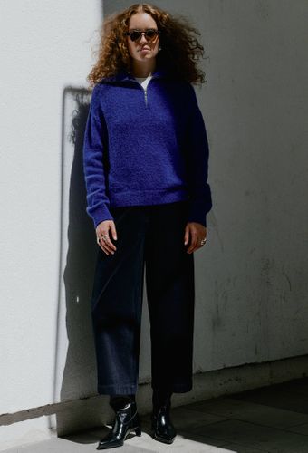 Pantalon large en chenille raccourci - MONOPRIX - Modalova
