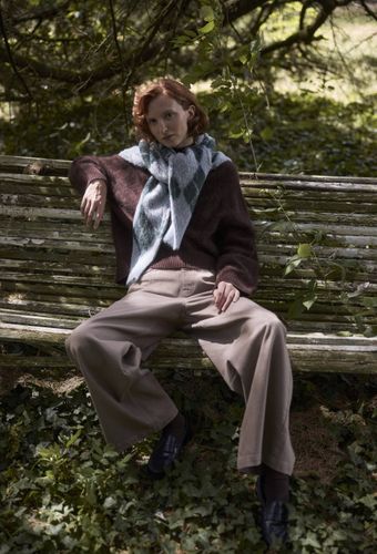 Pantalon large en coton - MONOPRIX - Modalova