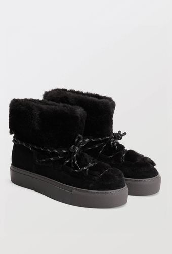 Bottines plates de ski en cuir velours - MONOPRIX PREMIUM - Modalova